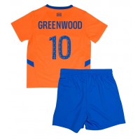 Maglia Calcio Olympique de Marseille Mason Greenwood #10 Terza Divisa Bambino 2024-25 Manica Corta (+ pantaloncini)